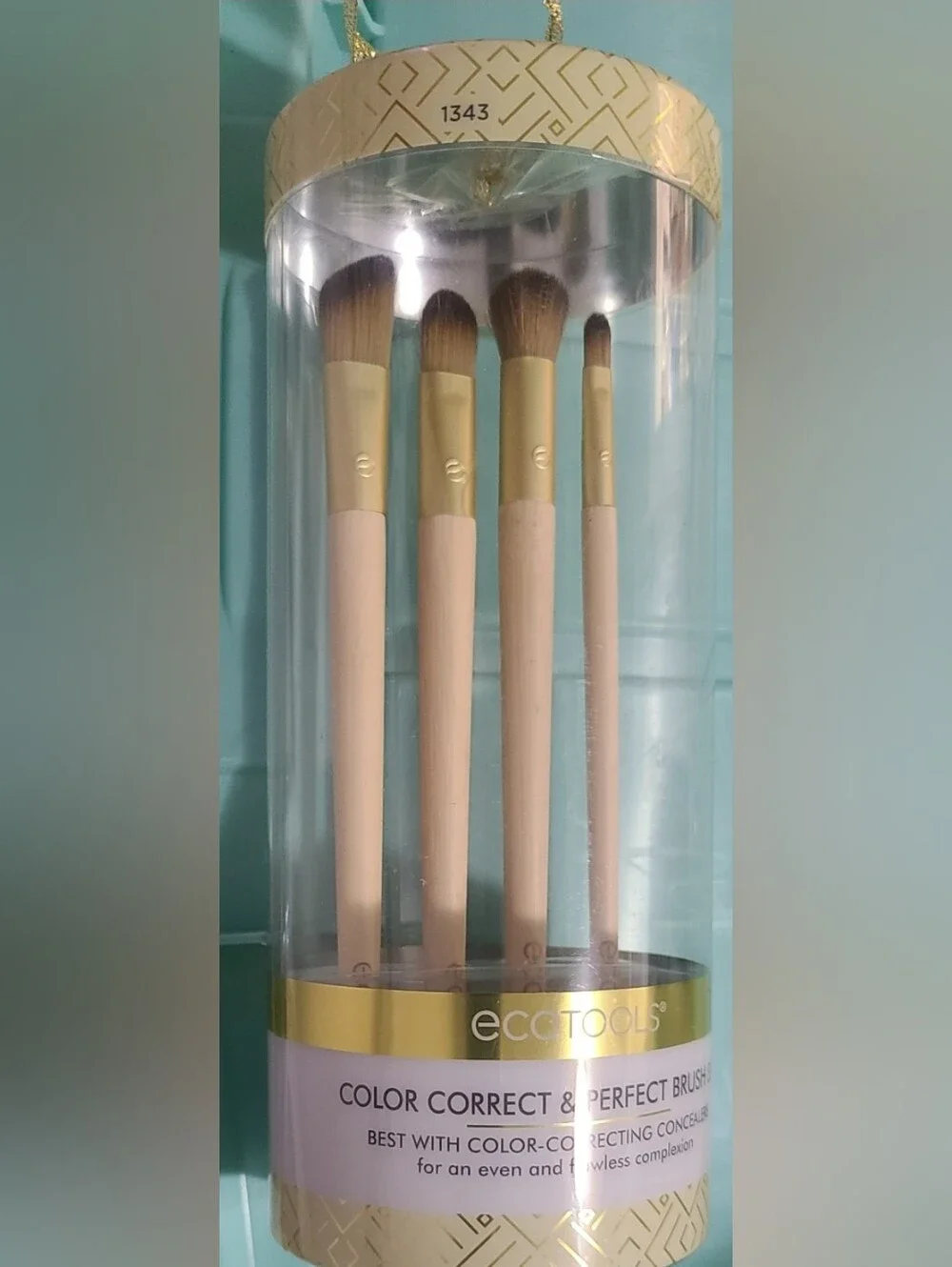 EcoTools Brush Sets. Glossy Finish Jade Infused Brush Set & Color Correcting Set